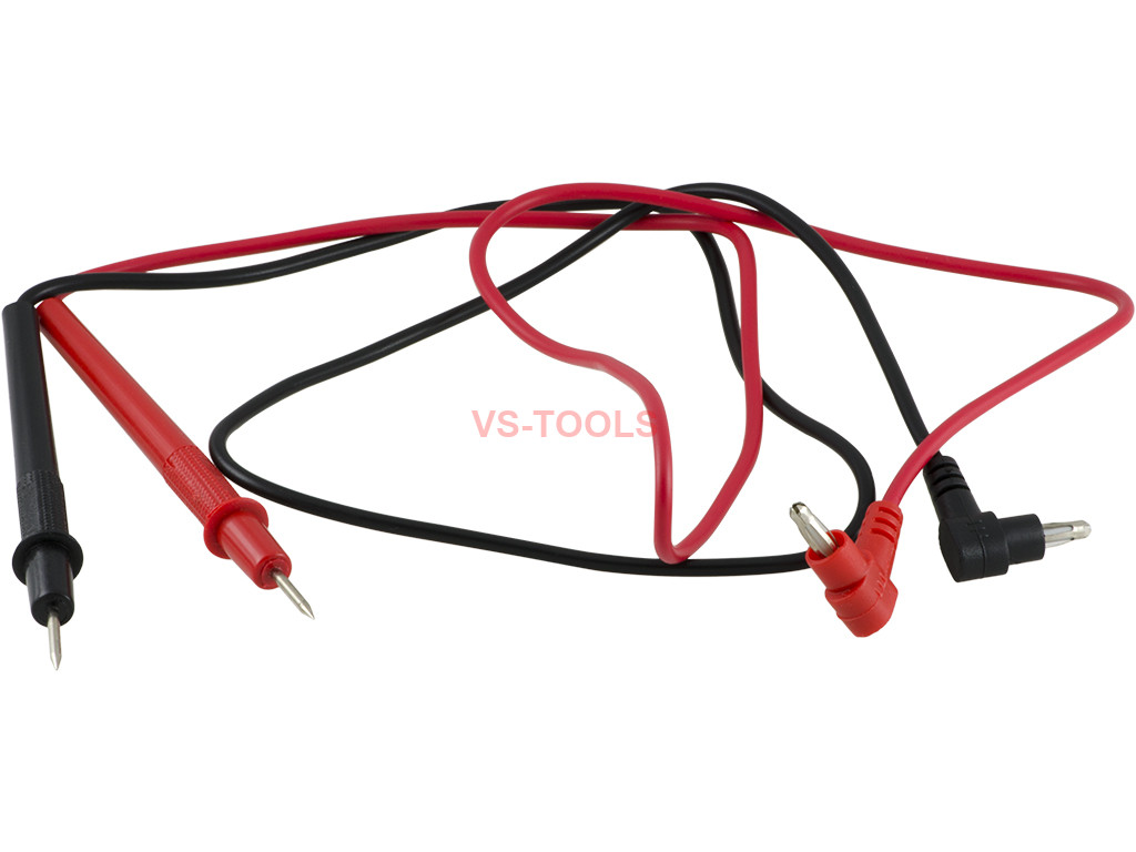 Pair of Multimeter Test Probe Leads Banana Plug Connectors